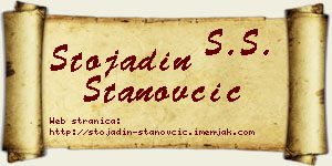 Stojadin Stanovčić vizit kartica